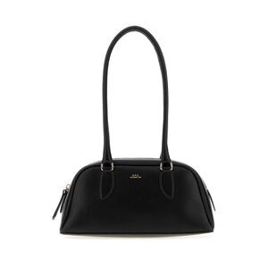 A.P.C. Women Black Leather Small Paloma Shoulder Bag